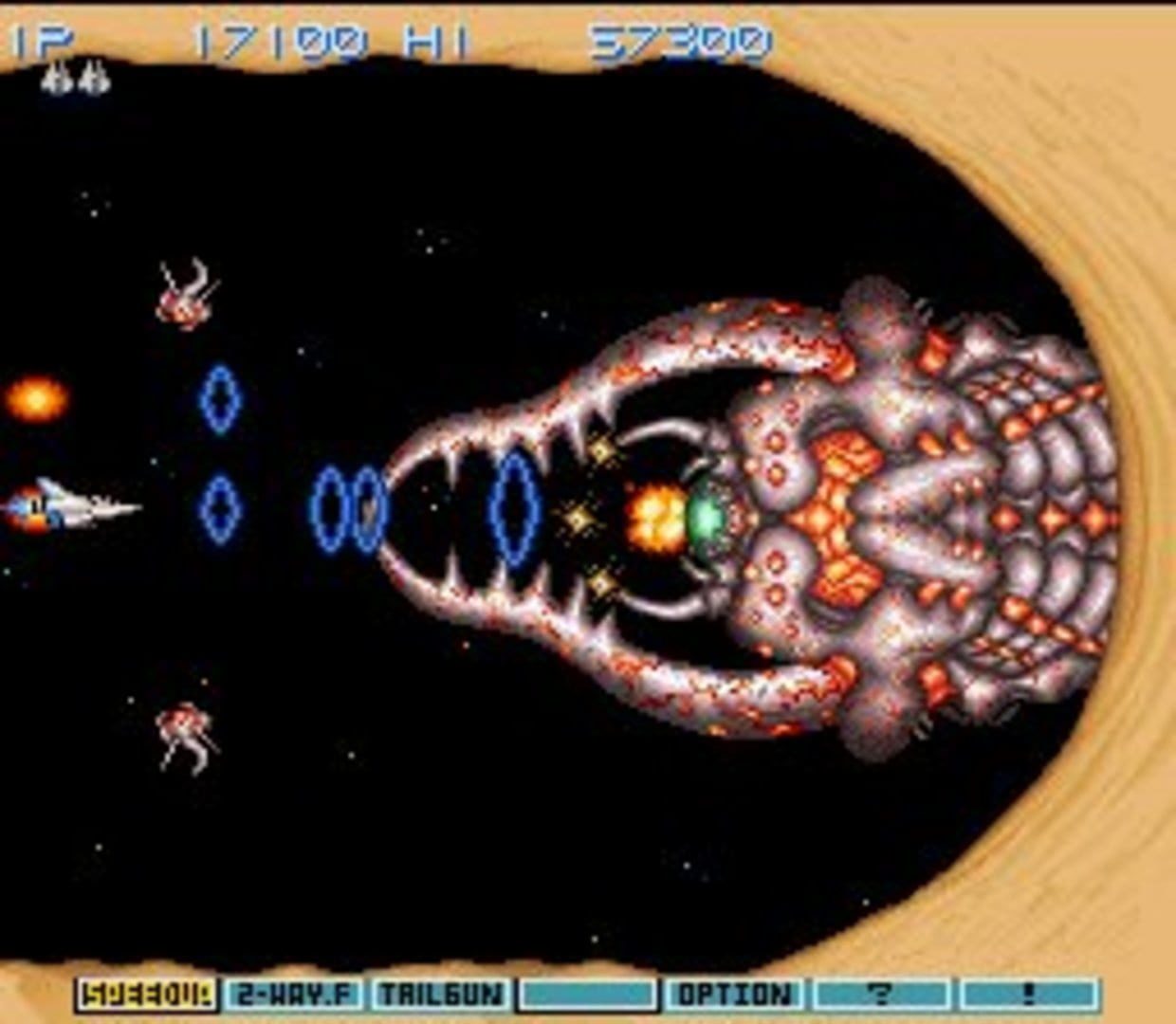 Bild från Gradius III