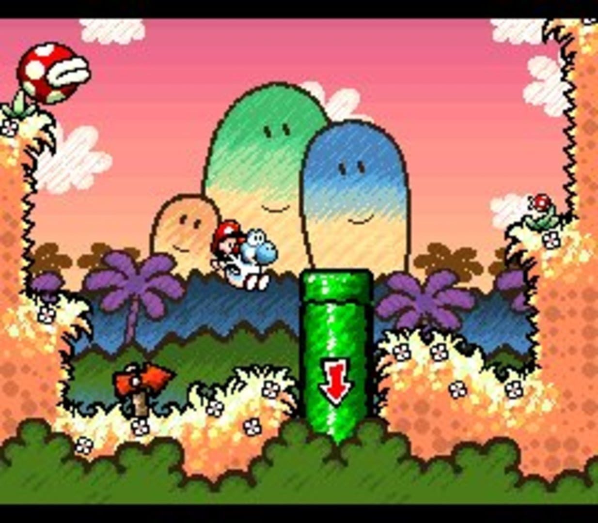 Bild från Super Mario World 2: Yoshi’s Island