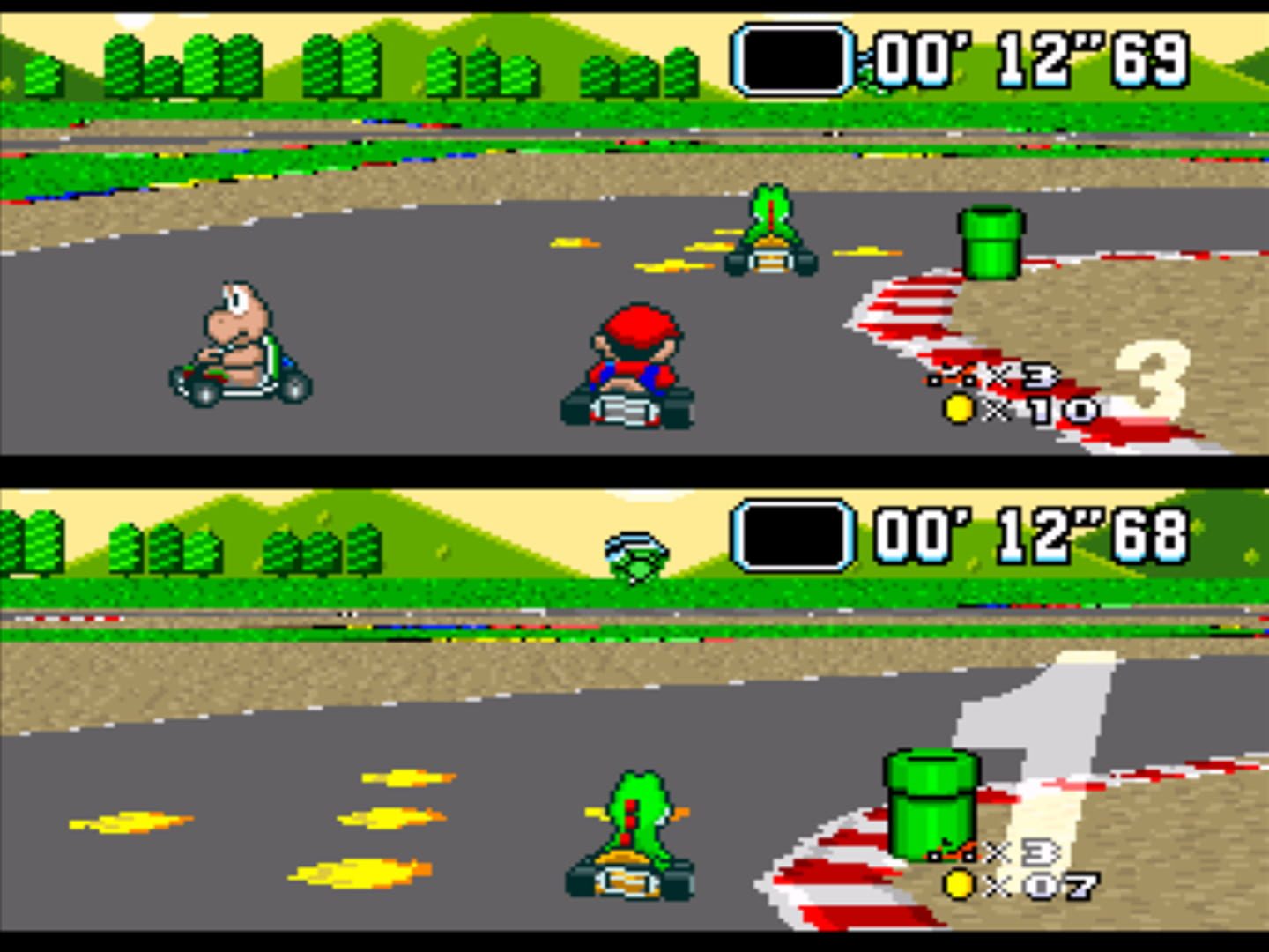 Bild från Super Mario Kart