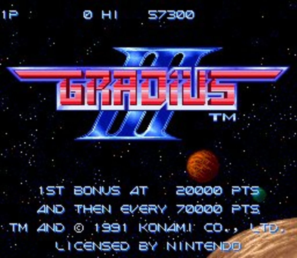 Bild från Gradius III