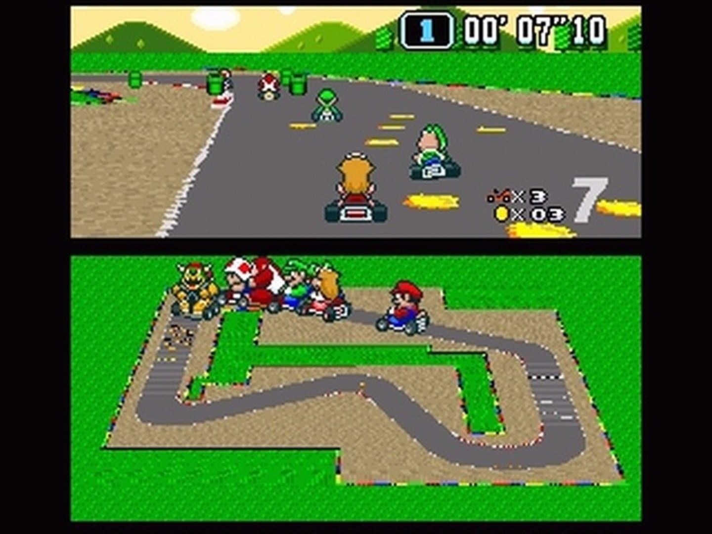 Bild från Super Mario Kart