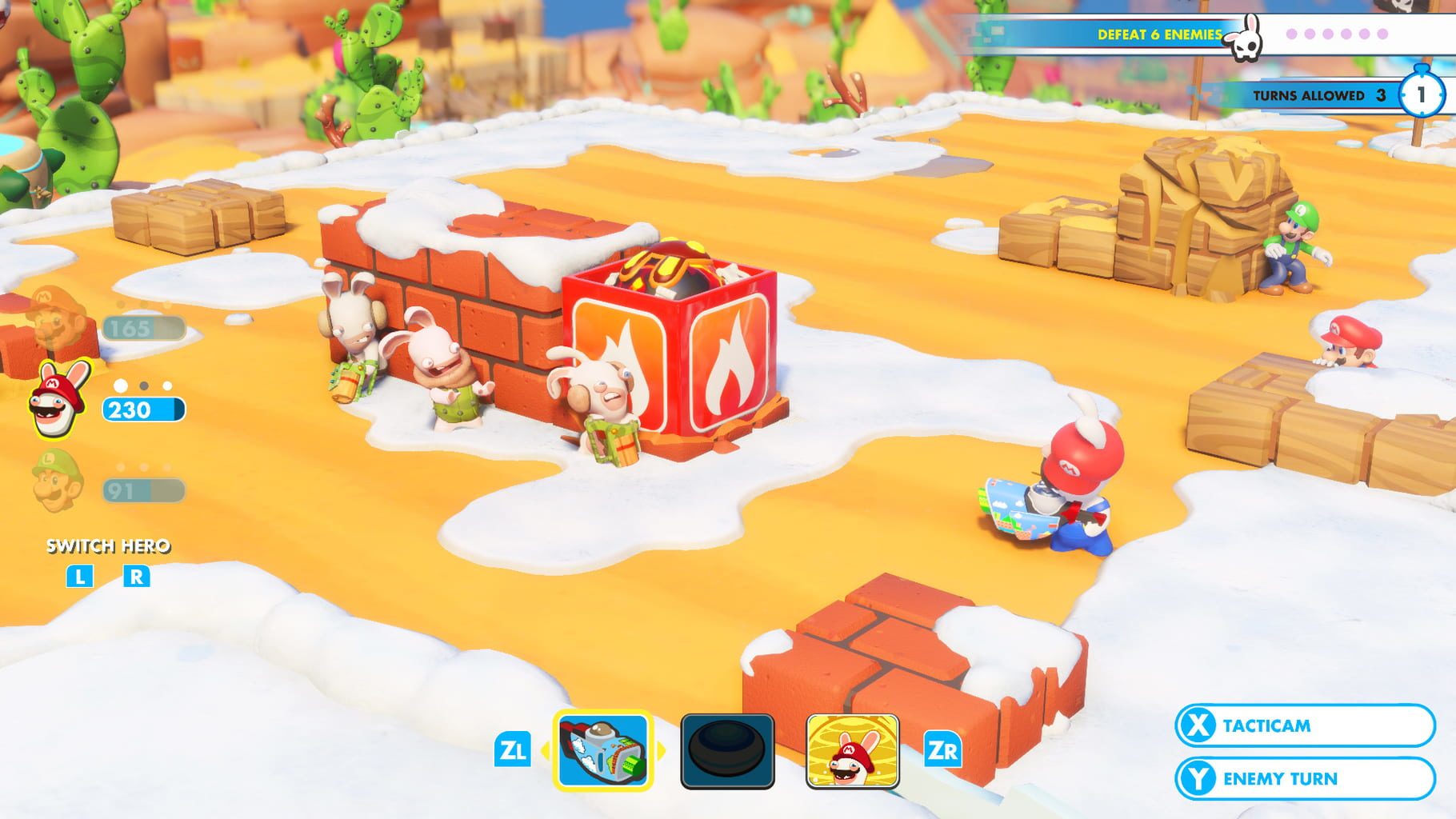 Bild från Mario + Rabbids Kingdom Battle