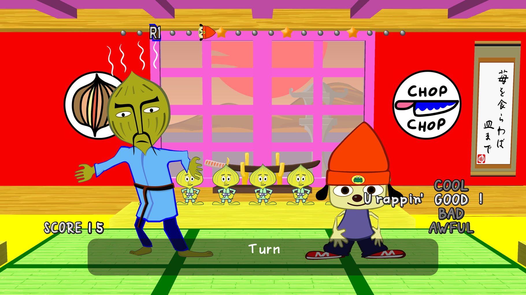 Bild från PaRappa the Rapper Remastered