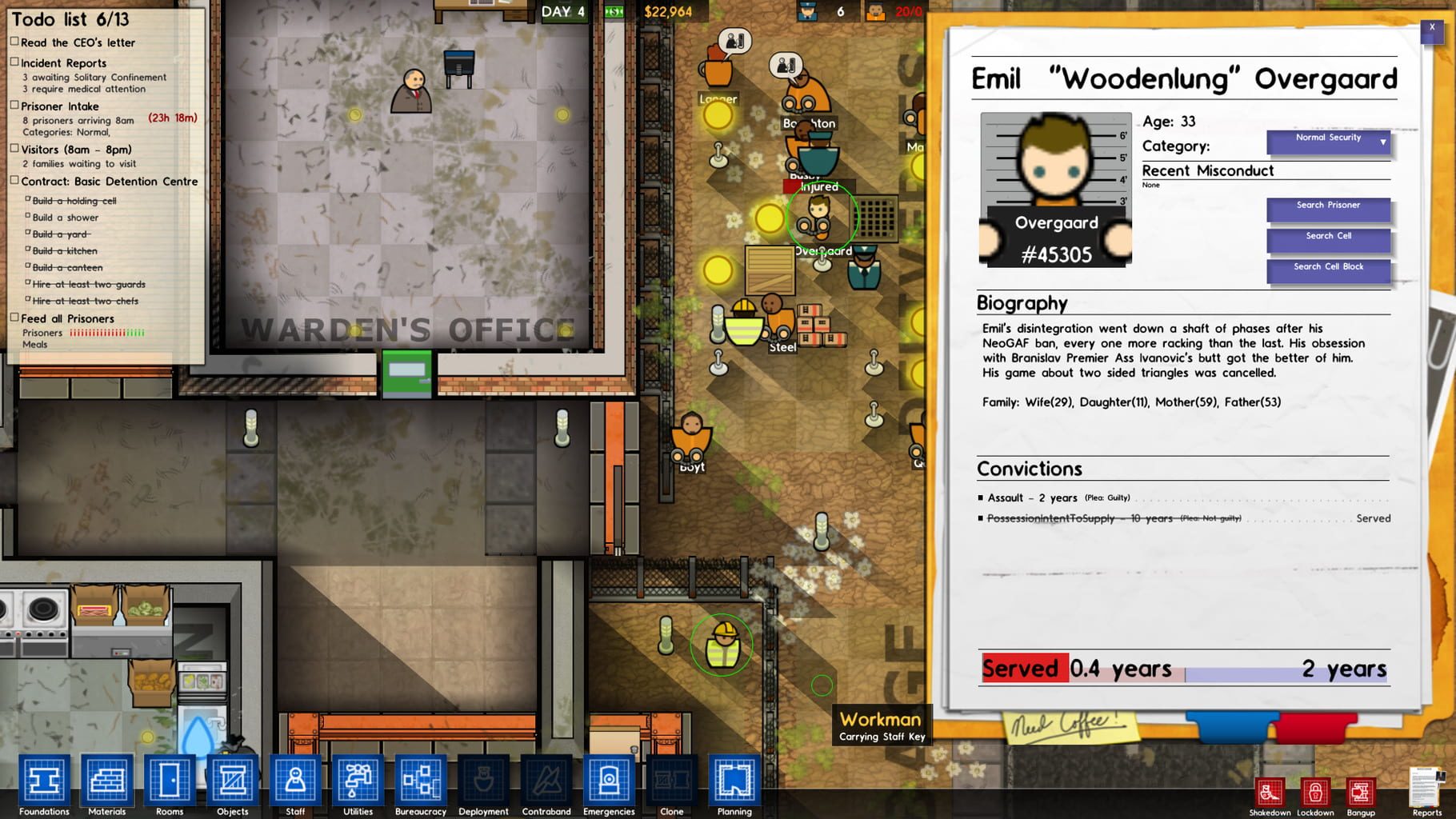 Bild från Prison Architect