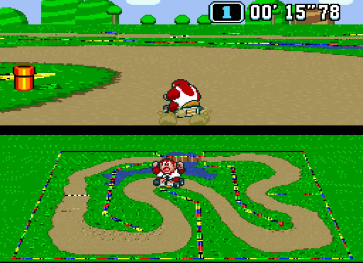 Bild från Super Mario Kart