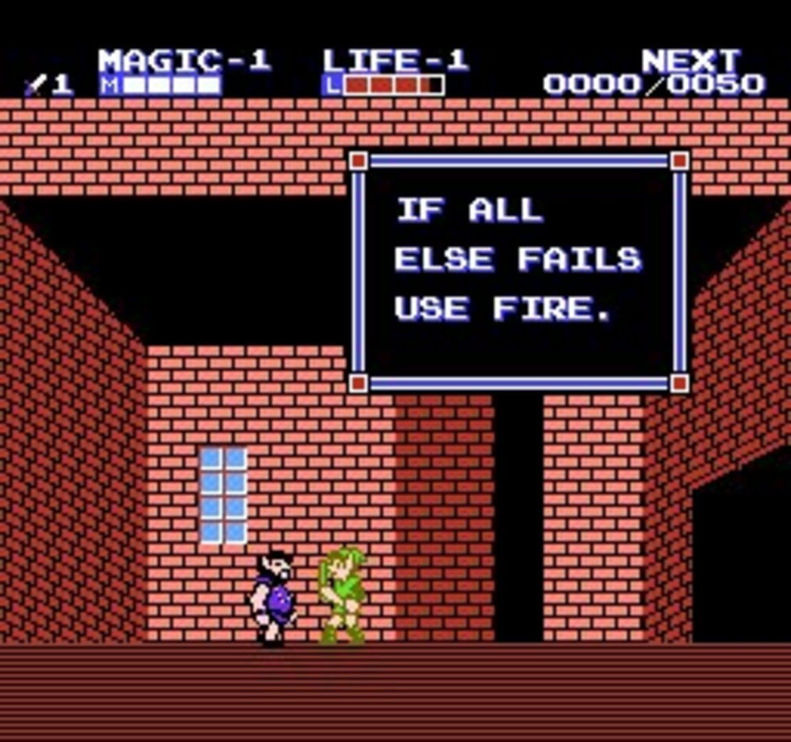 Bild från Zelda II: The Adventure of Link