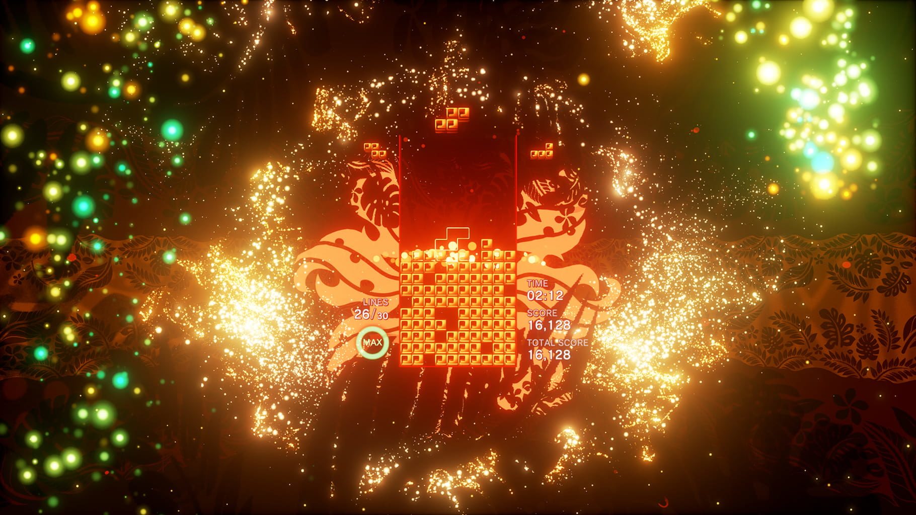 Bild från Tetris Effect