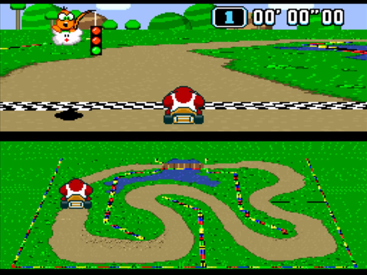 Bild från Super Mario Kart