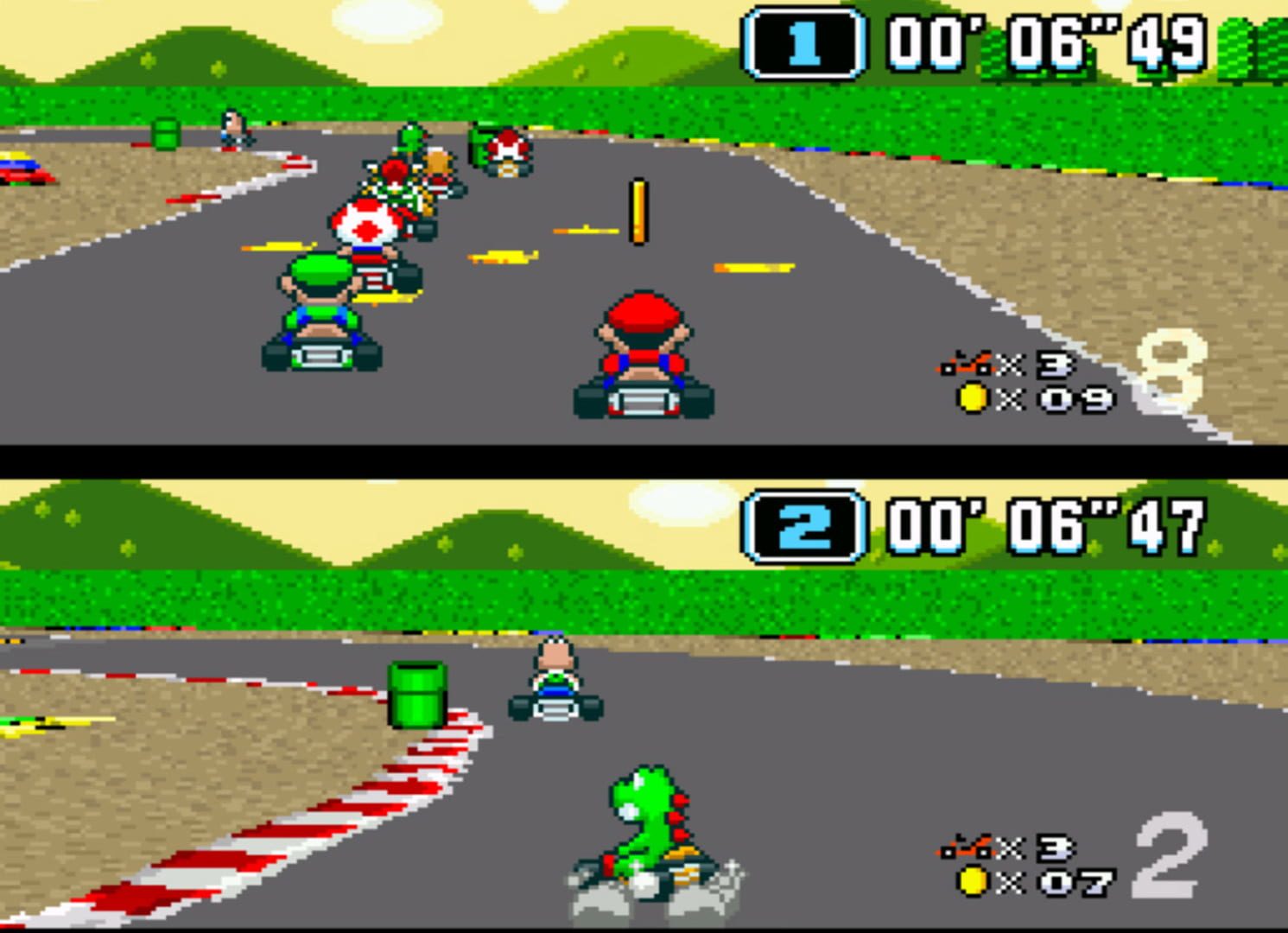 Bild från Super Mario Kart