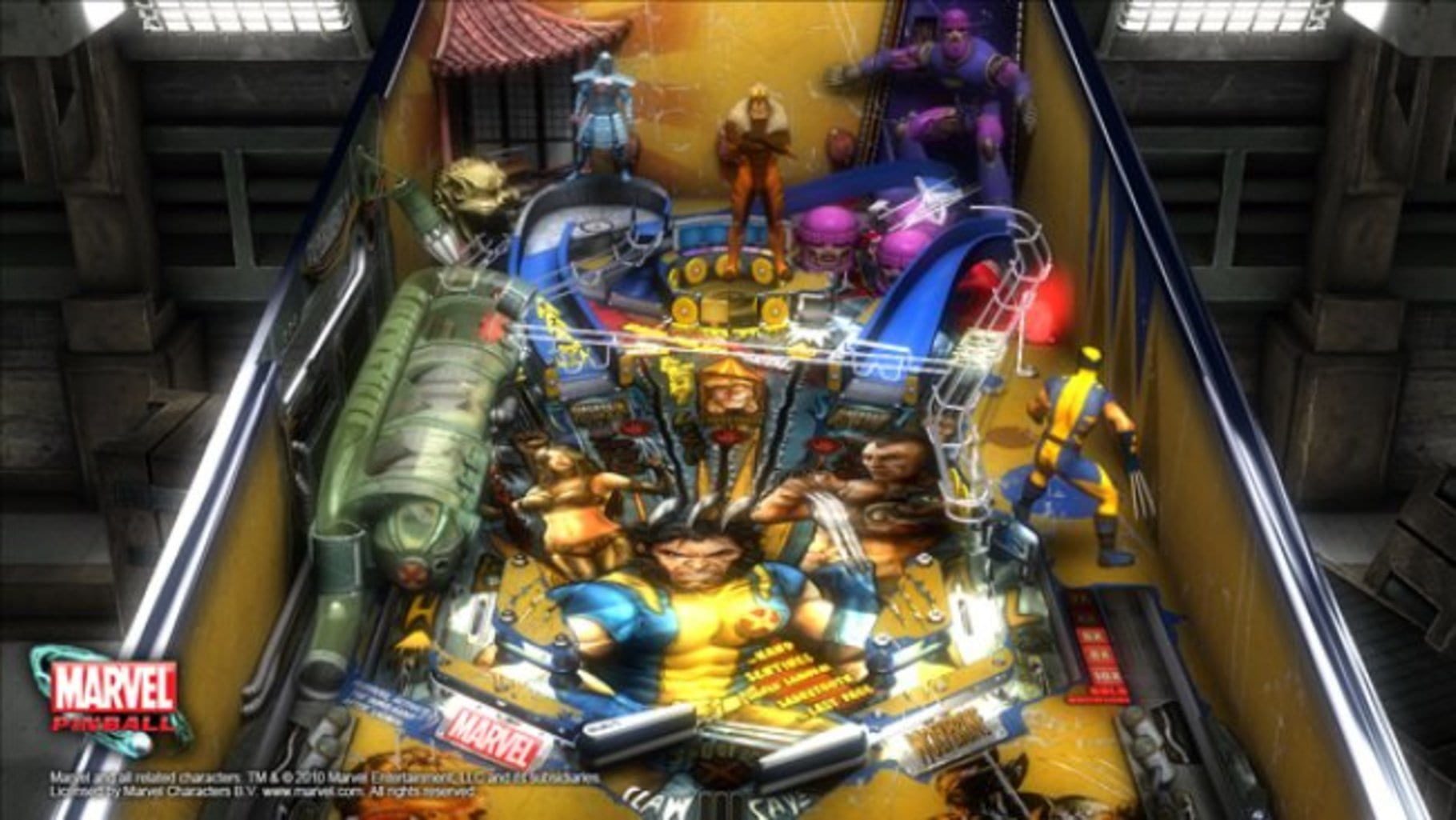 Bild från Marvel Pinball