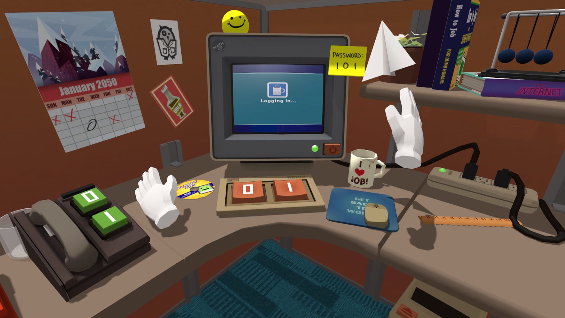 Bild från Job Simulator: The 2050 Archives