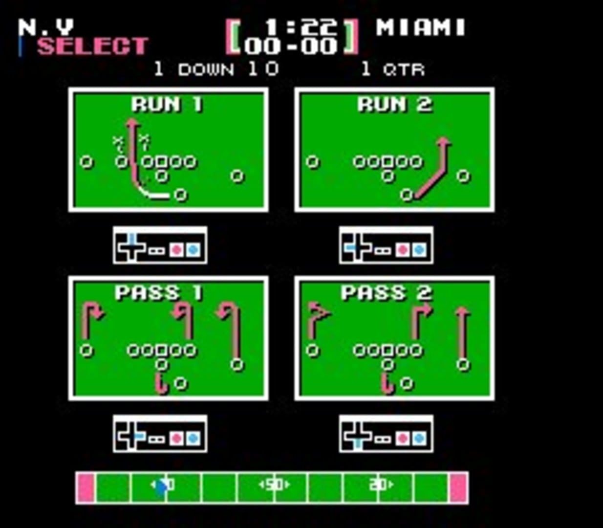 Bild från Tecmo Bowl