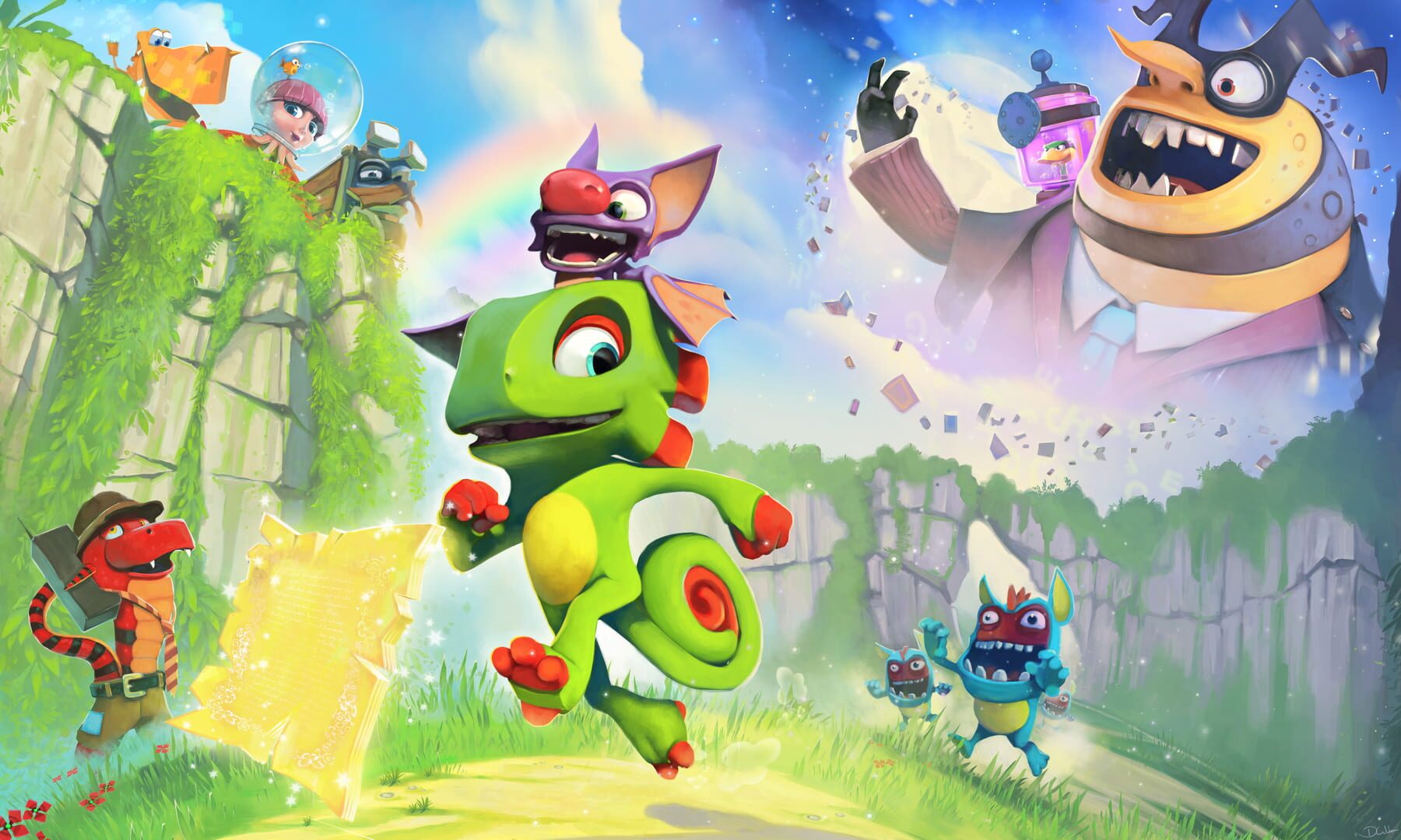 Bild från Yooka-Laylee