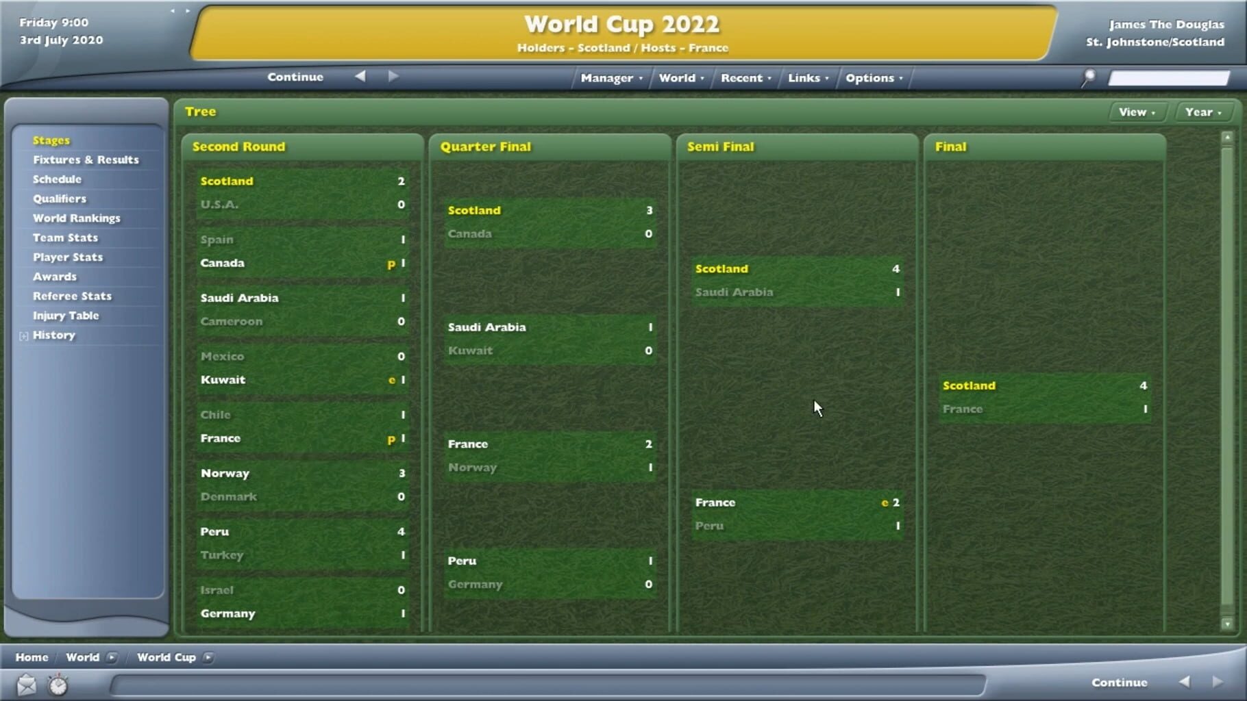 Bild från Football Manager 2006